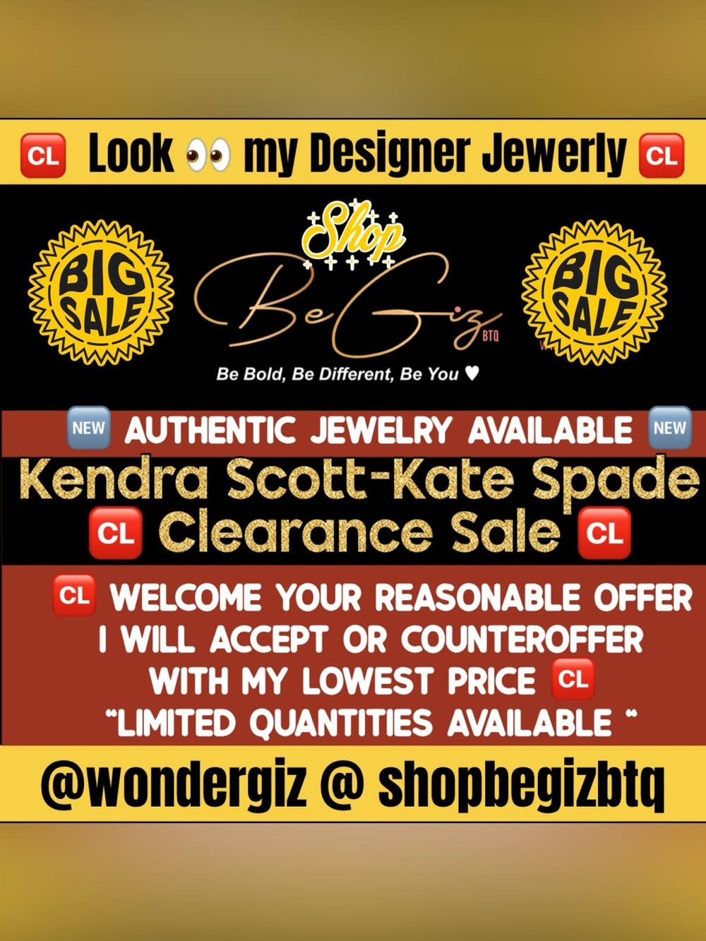 Find a wide variety of designer merchandise at affordable prices at Be Giz Btq 🧡